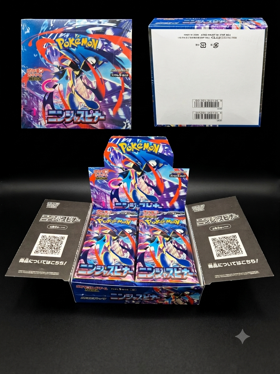 Ninja Spinner Japanese Pokémon Booster Box | Factory Sealed | 30 Packs | Dragon's Vault UK